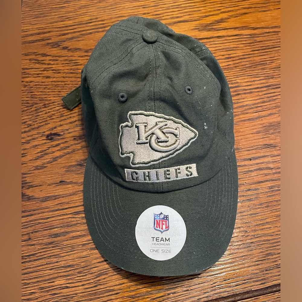Kansas City Chiefs NFL Embroidered Baseball Cap - Olive Green